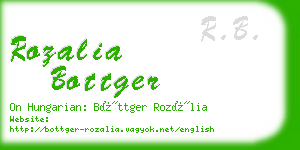 rozalia bottger business card